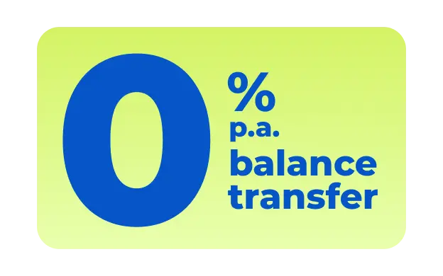 Get 0% for 18 months on balance transfers