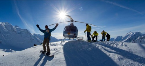 Chugach Mountain heli skiing