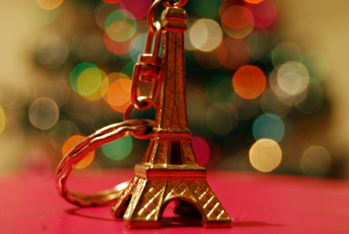 Eiffel tower keyring